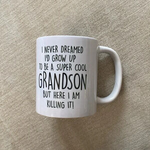 Grandson Killing It White Black Coffee Mug NWT